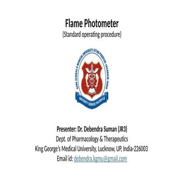 Flame Photometer – Standard Operating Procedure (SOP).pptx