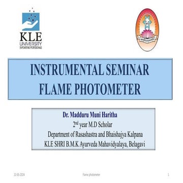 Flame photometry - An inorganic analysis