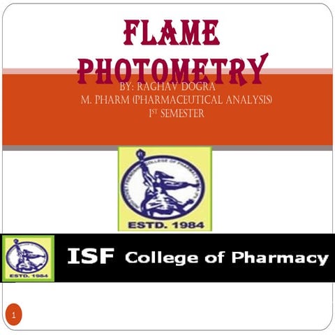 Flame phtometry