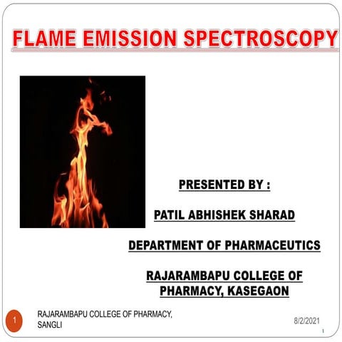 FLAME EMISSION SPECTROSCOPY