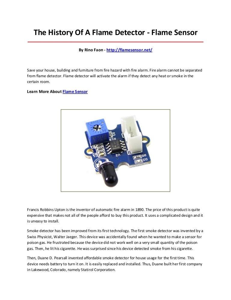 Flame sensor