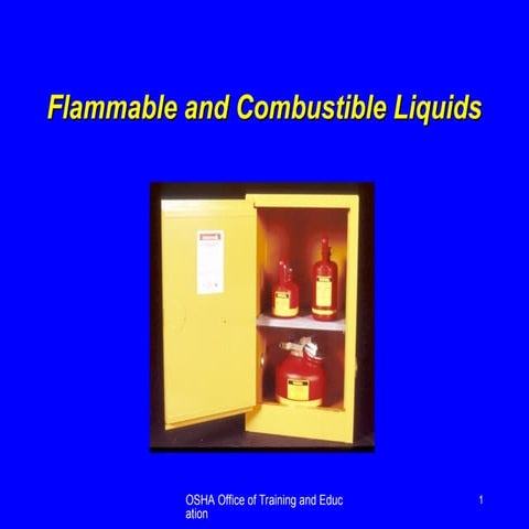 Flammables - how to safely handle flammable products.ppt