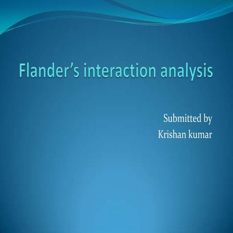 Flandersinteractionanalysis 