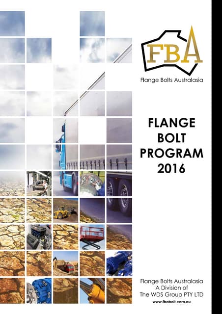 Flange Bolts Australasia Brochure 2016 - A Division of WDS Group