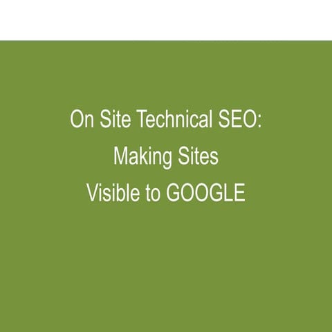 Technical SEO Presentation