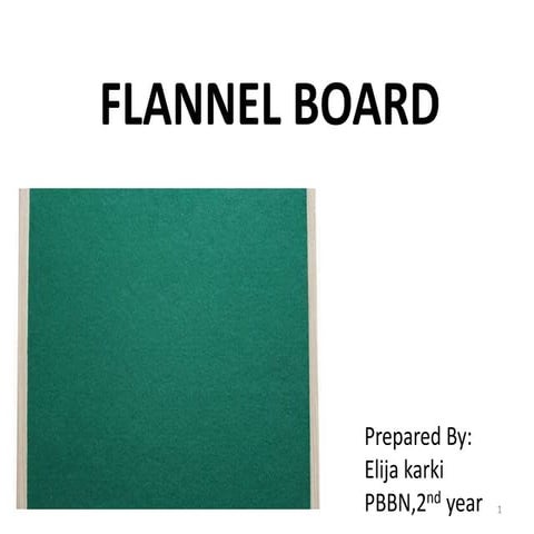 Flannel board( microteaching  topic)