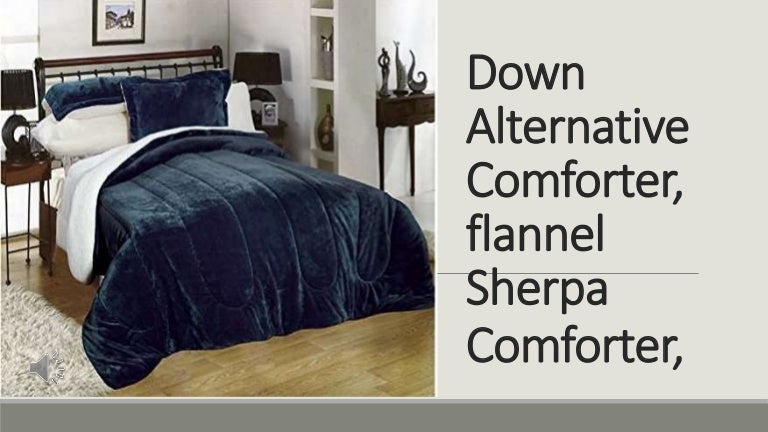 Flannel Goose Down Alternative Comforter 9090 Set 2shams 2026 Reve