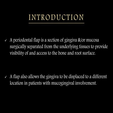 The flaps for dental implants in mouth..