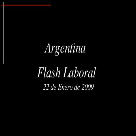 Flash Laboral Argentina Enero  09