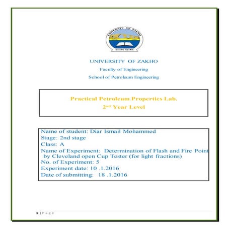 Flash point determination by-Diar Ismail