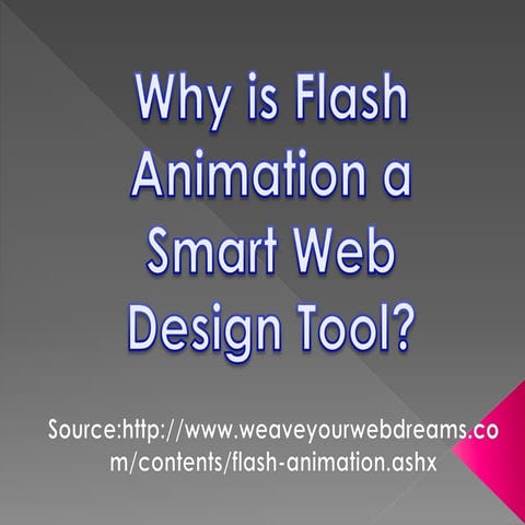 Graphical Animation - Flash Introduction | PPTX