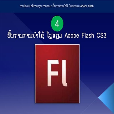 ພື້ນຖານການນໍາໃຊ້ Flash basic