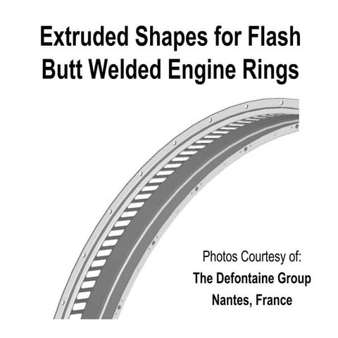 Flashbutt Welded jet engine Rings