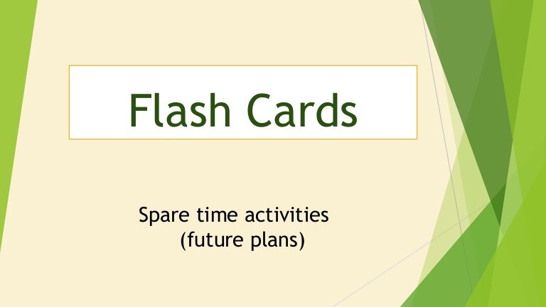 Flash cards