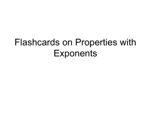7th Grade Math Properties Flashcards