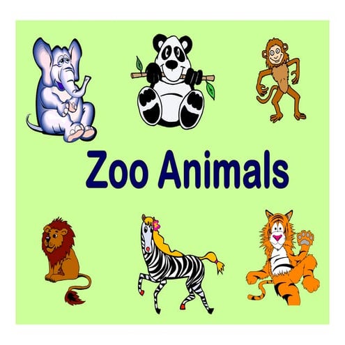 Flashcards zoo animals