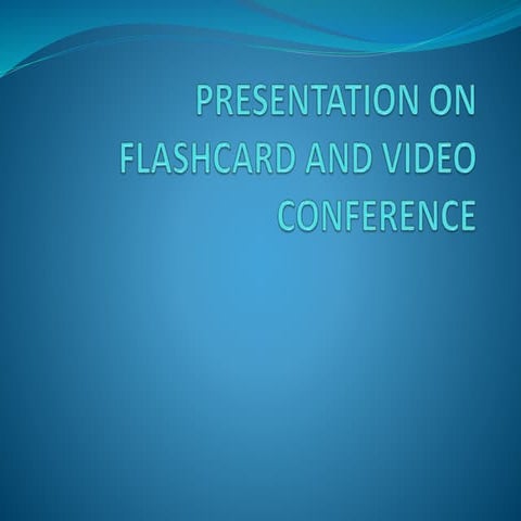 Flash card, video conference ppt. | PPTX