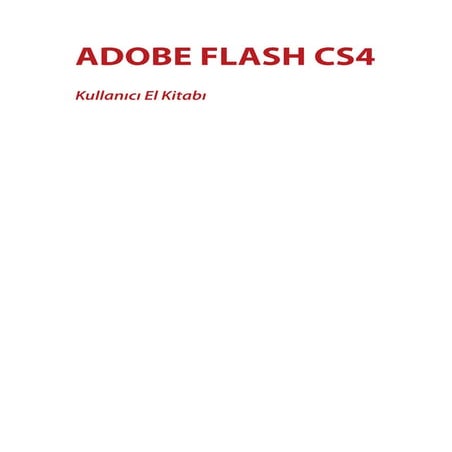 Adobe Flash cs4 türkçe