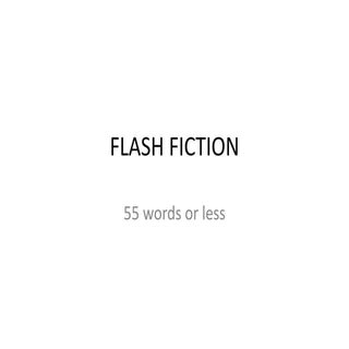 Flash fiction examples