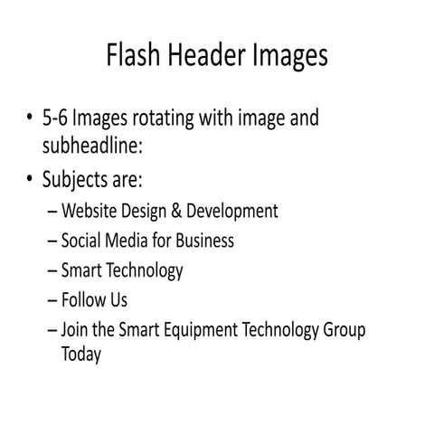 Flash header images