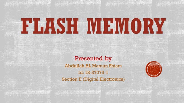 Flash memory