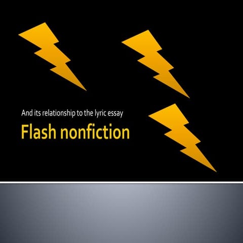 Flash NonFiction