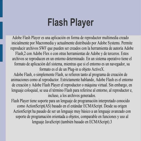 Flash player