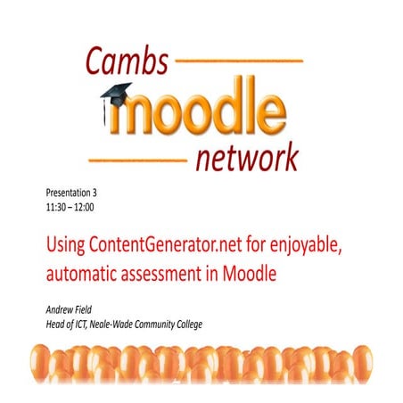 Flash, SCORM & Moodle with ContentGenerator.net