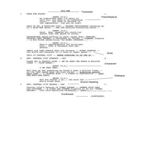 War of the worlds script annotations | DOCX