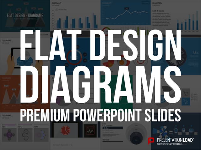 Flat design-diagrams