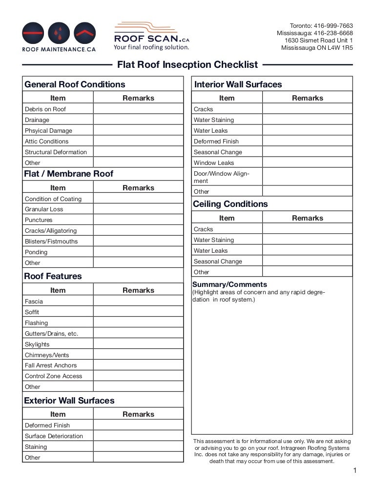 Free Roof Inspection Template Templates Printable Download