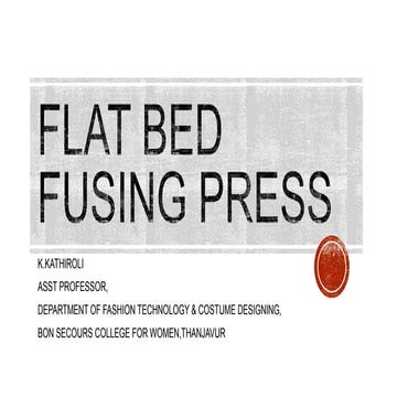 Flat bed fusing press