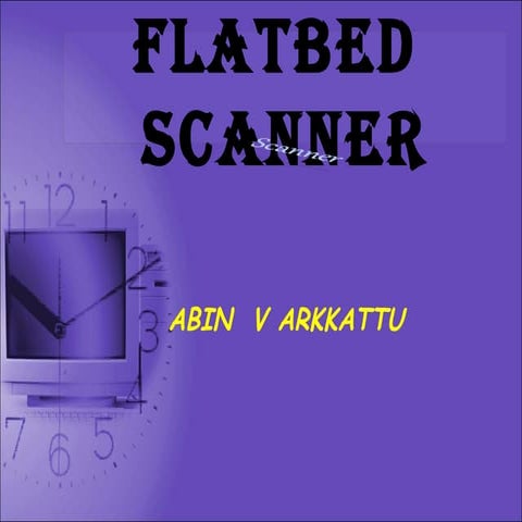 Flatbed scanner