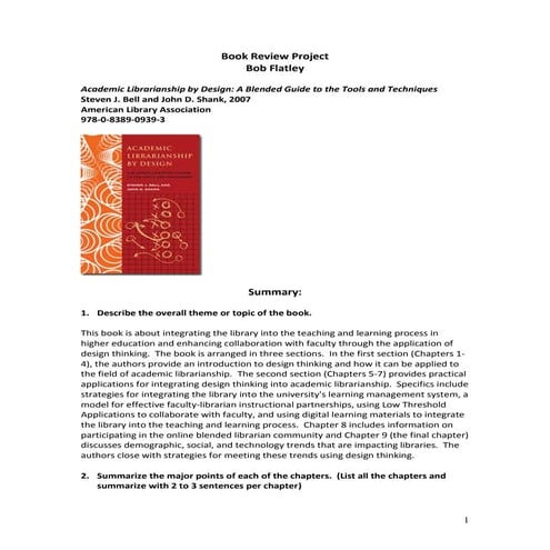 Flatley book reviewproject