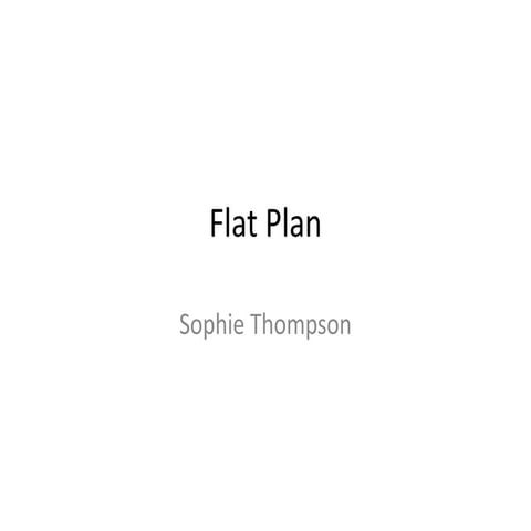 Flat plan