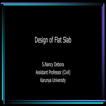 Flat slab ppt