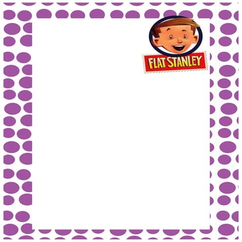 Flat stanley cover sheet