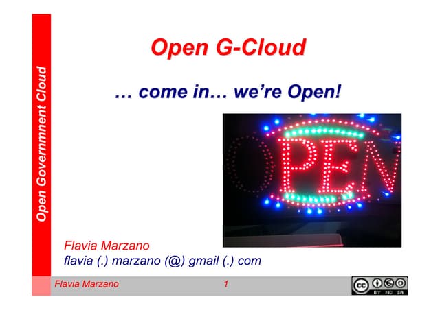 Open G-Cloud...come in...we're Open!