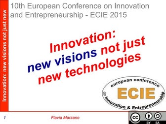 Innovation: new visions not just new technologies