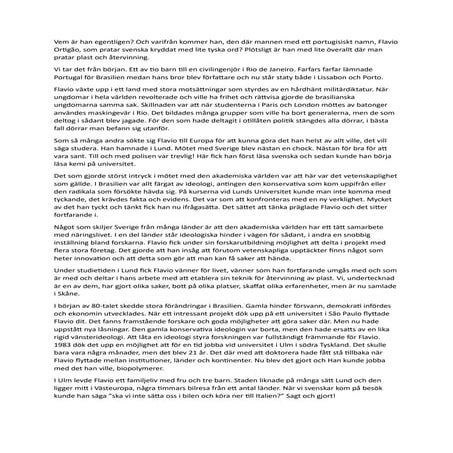 Flavio's Historia - Hur kom jag att älska Sverige