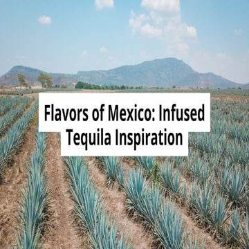 Flavors of Mexico Infused Tequila Inspiration.