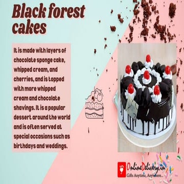 Types of Cake | Delicious Birthday & Anniversary Cake - OnlineDelivery