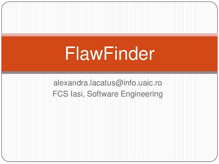 Flaw Finder