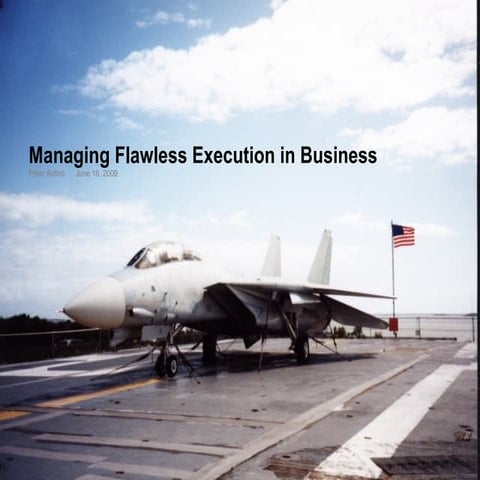 Managing Flawless Execution in Business