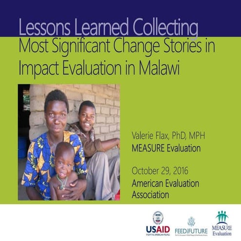 Lessons Learned Collecting Most Significant Change Stories in an Impact Evalu...
