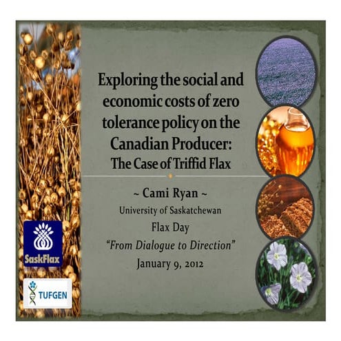 Exploring the social and economic costs of ero tolerance policy on the Canadi...