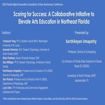 Scoring for Success: A Collaborative Initiative to Elevate Arts Education in Northeast Florida