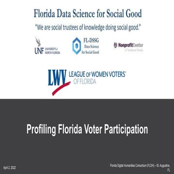 Profiling Florida Voter Participation