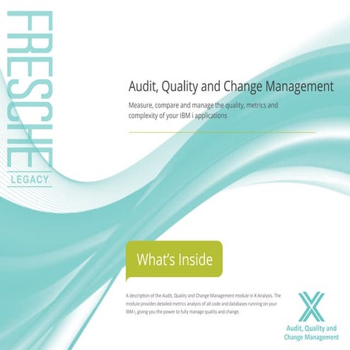 X-Analysis - Audit, Quality and Change Management