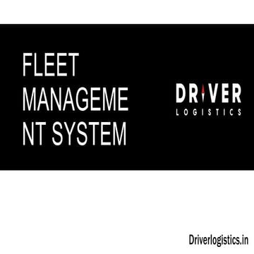 Fleet management system